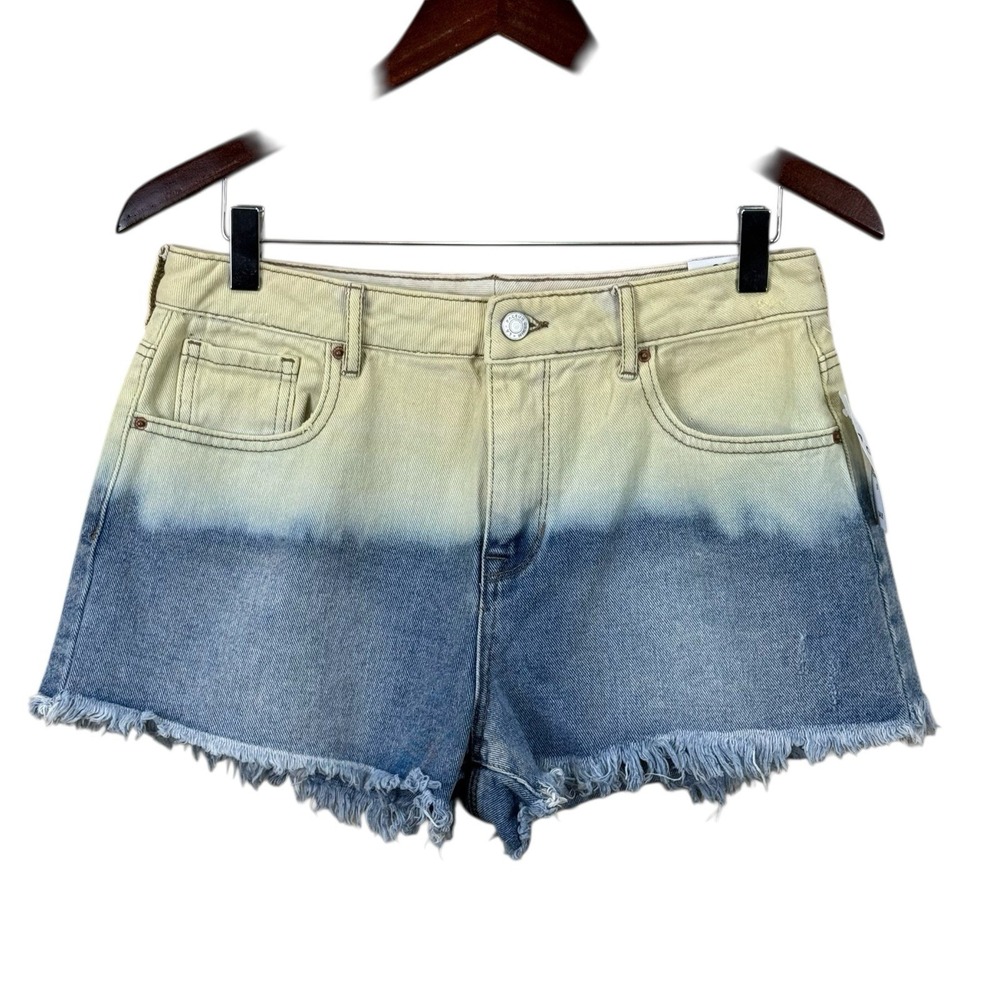 NWT PacSun Women's High Rise Festival Distressed Cutoff Denim‎ Shorts Size 28